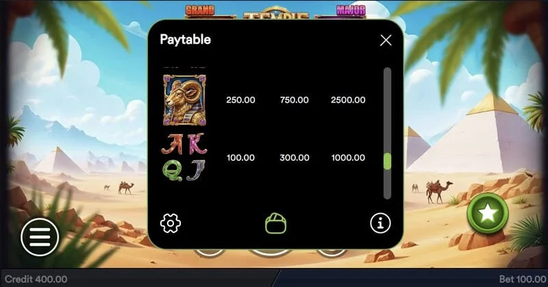 Temple of Treasures - fuinneog Buy Feature chun bónas a cheannach